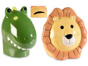 wholesale ceramic piggy bank children animals