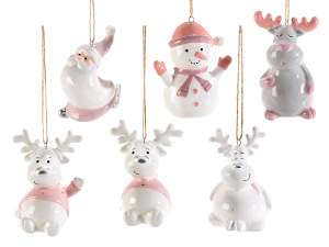 Wholesale Christmas decorations ceramic hanging