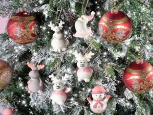Wholesale Christmas decorations ceramic hanging