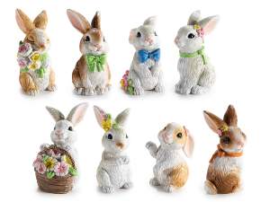 wholesale decorative resin bunnies