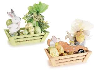 Wholesalers baskets crates colored wood
