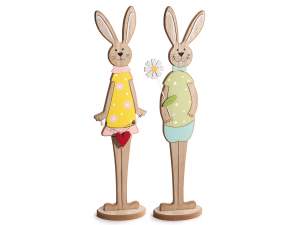 wholesale Easter bunny couple decoration