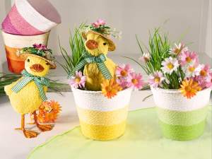wholesale colored paper basket vase
