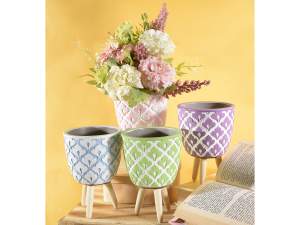 wholesale tripod concrete vases