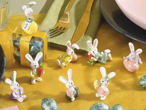 Conejitos de Pascua de resina al por mayor