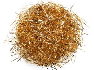 ingrosso paglietta filamenti oro decoro pacchi