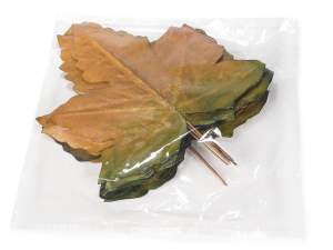 Grossista foglie autunno decoro gambo modellabile