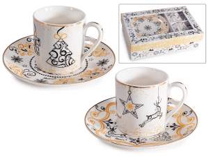 tasses cadeaux de Noël dorées en gros
