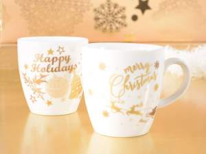 Ingrosso tazzine natale decori oro