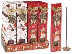 Grossita incenso decori Natale vischio