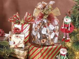 ingrosso carta regalo renne babbo natale albero