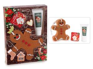 Grossista natale prodotti corpo spugna pan zenzero