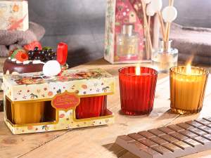 ingrosso candele natale scatola regalo