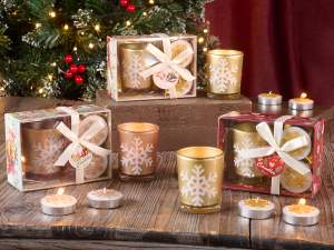 ingrosso confezione natale tealight regalo