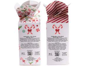 ingrosso confezione regalo natale calzini crema