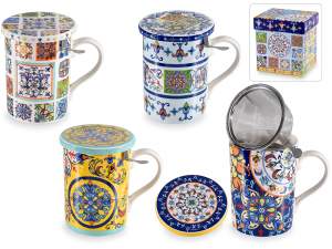 Ingrosso tazza tisaniera porcellana
