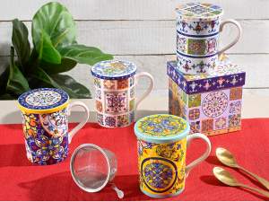 Ingrosso tazza tisaniera porcellana
