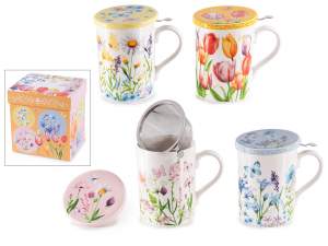 ingrosso tazza tisaniera scatola regalo fiori
