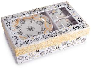 Tazas de regalo navideñas doradas al por mayor
