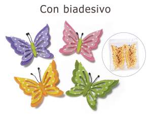 Farfalle feltro adesivo