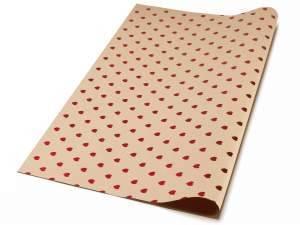 grossista carta regalo cuori metallizzati