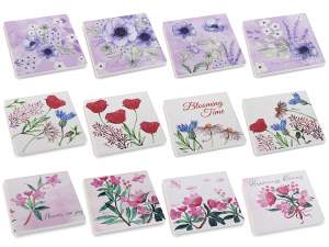 Grossista sotto bicchiere fiori ceramica sughero