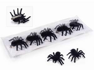 Ingrosso ragni Halloween clip metallo