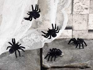 Ingrosso ragni Halloween clip metallo