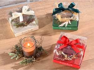 ingrosso candele natale ghirlanda decorativa