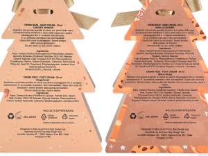 Ingrosso confezione regalo ad albero crema