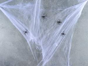 Ingrosso ragnatela bianca Halloween