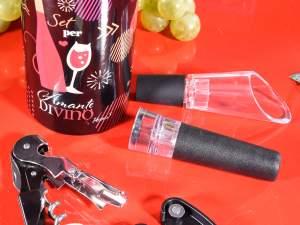 ingrosso accessori regalo kit sommelier vino