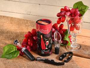 ingrosso accessori regalo kit sommelier vino