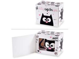 ingrosso tazza gatto coda manico