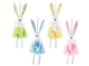 Grossista Pasqua conigli decori vetrina