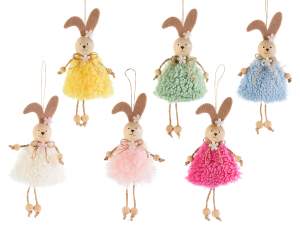 Grossista conigli pelo Pasqua decori appendere