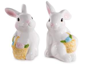 ingrosso conigli pasqua decoro ceramica