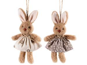 ingrosso decoro coniglio pasqua peluche