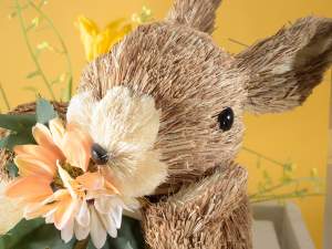 Ingrosso coniglio fibra Pasqua decorazione