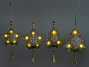 Decoración árbol de estrellas colgante