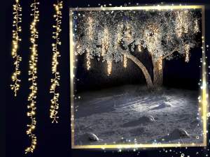 Wholesale waterfall led lights outdoor garden