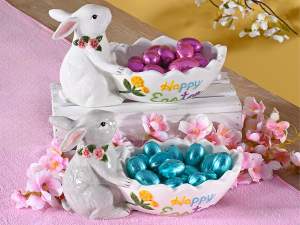 gros conteneurs Pâques oeuf lapin