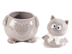 Ingrosso barattolo gatto ceramica