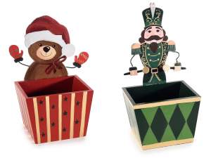 ingrosso contenitore legno natale