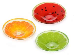 Grossisti ciotola vetro design frutti estivi