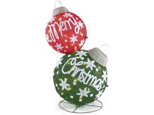 Ingrosso decori luminarie natale palline vetrina
