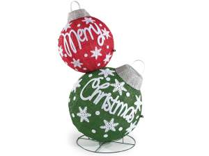 Ingrosso decori luminarie natale palline vetrina