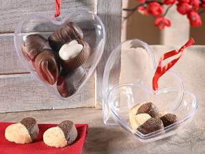 Contenedor de corazón que se puede abrir