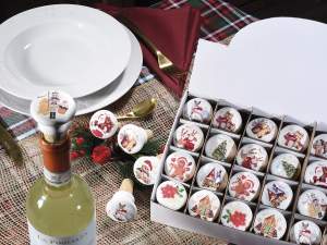 wholesale Christmas cork bottle stopper