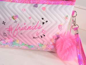 wholesaler of pink women's makeup bag case